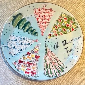'Tis The Season Christmas Plate Anthropologie designer
Susannah Garrod NWT